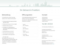 zahnarzt-frankfurt.com Webseite Vorschau