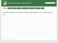 schützengesellschaft-kirberg.de Webseite Vorschau