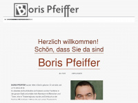 borispfeiffer.de Webseite Vorschau