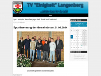 tv-einigkeit-langenberg.de Webseite Vorschau