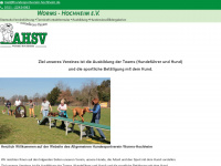 hundesportverein-hochheim.de Webseite Vorschau