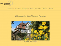 altes-pfarrhaus-wernswig.de Webseite Vorschau