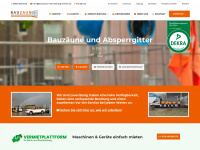 bauzaun-vermietung-berlin.de Webseite Vorschau