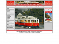 sedlacek-modellstrassenbahnen.at Webseite Vorschau