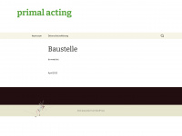 primal-acting.com Webseite Vorschau