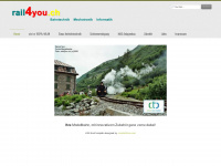rail4you.ch Webseite Vorschau