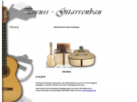 preuss-gitarrenbau.de Webseite Vorschau