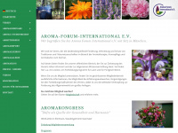 aroma-forum-international.de Webseite Vorschau