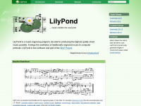 lilypond.org Webseite Vorschau