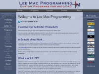 lee-mac.com Webseite Vorschau