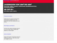 lagerbox.ch Webseite Vorschau