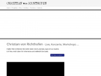 christianvonrichthofen.com Webseite Vorschau