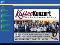 spielmannszug-wuelfte.de Webseite Vorschau