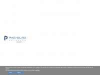 pac-clad.com Webseite Vorschau