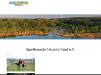 sportfreunde-neuseenland.de Webseite Vorschau