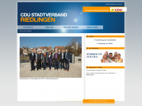 cdu-riedlingen.de Webseite Vorschau