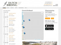dutchbirdalerts.nl Webseite Vorschau