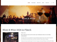 blues-and-wine.ch Webseite Vorschau