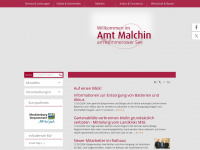 amt-malchin-am-kummerower-see.de Webseite Vorschau