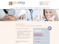prama.ch Webseite Vorschau