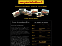 privatbahnalbum.de Webseite Vorschau