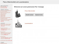 pfarrealtlerchenfeld.at Webseite Vorschau