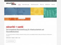 securite-sante.ch Webseite Vorschau
