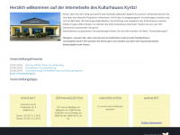 kulturhaus-kyritz.de Webseite Vorschau