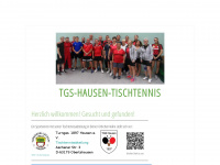 tgs-hausen-tischtennis.de Webseite Vorschau