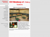 tischtennis-merseburg.de Webseite Vorschau