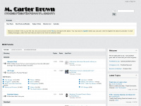 mcarterbrown.com Webseite Vorschau