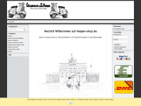 vespen-shop.de Webseite Vorschau
