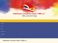 hofheimer-carneval.de Webseite Vorschau