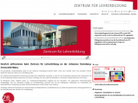 zfl.uni-mainz.de Webseite Vorschau