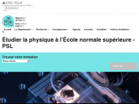 phys.ens.fr Webseite Vorschau