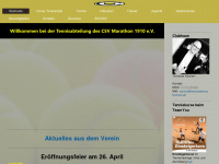 csv-tennis.de Webseite Vorschau
