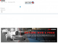 sertek.ch Webseite Vorschau