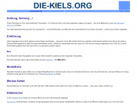 die-kiels.org Webseite Vorschau