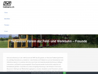 feldbahn.ch Webseite Vorschau