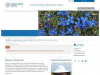 botanik.univie.ac.at Webseite Vorschau