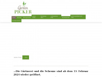 garten-picker.de Webseite Vorschau