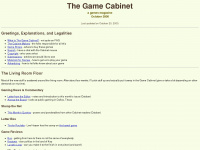 gamecabinet.com Webseite Vorschau