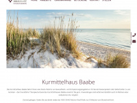 kurmittelhaus-baabe.de Webseite Vorschau