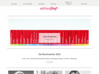 editionfuenf.de Webseite Vorschau