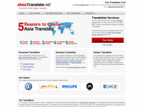 asiatranslate.net Webseite Vorschau