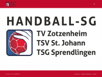 handball-sg.de Webseite Vorschau