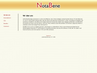 notabene-edition.de Webseite Vorschau