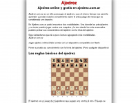 ajedrez.com.ar Webseite Vorschau