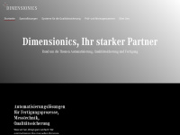dimensionics.de Webseite Vorschau
