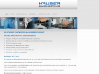 hauser-engineering.com Webseite Vorschau